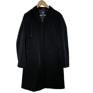 Gap Womens Stretch peacoat trench coat size XL long sleeve hidden buttons jacket